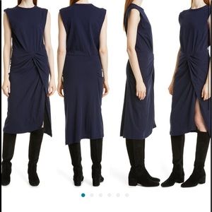 🔥🔥DEREK LAM 10 CROSBY Landry Twist Sleeveless Cotton Knit Dress